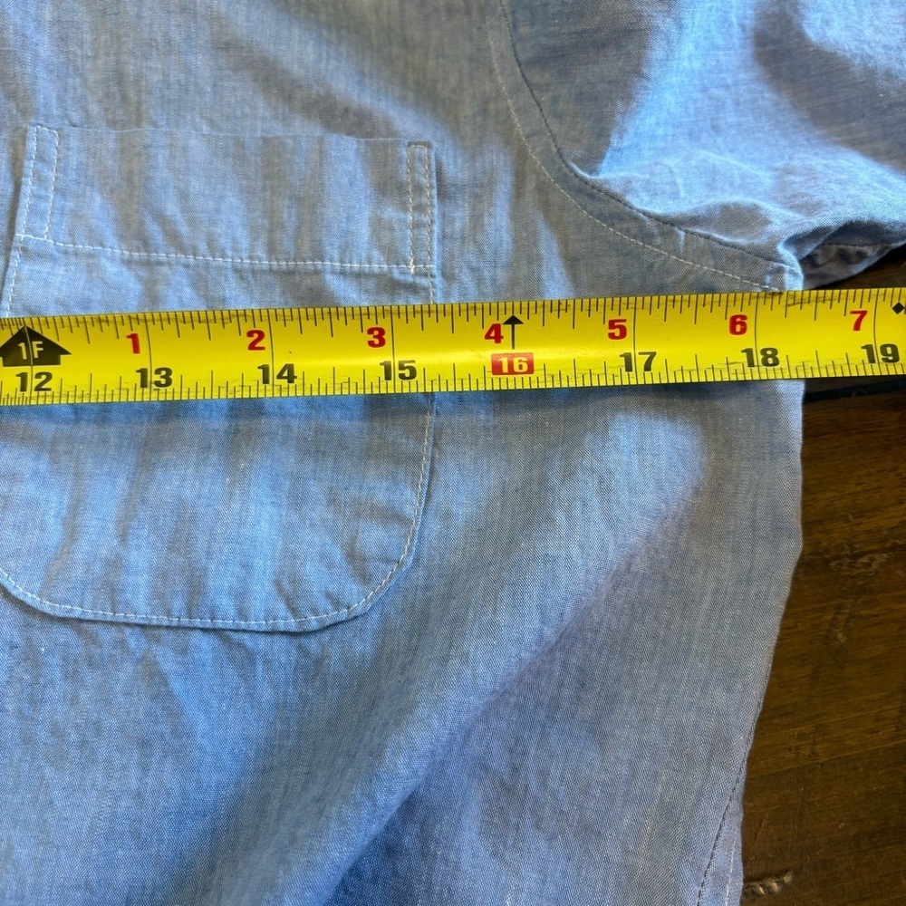 Taylor Stitch Blue Button Down Shirt Sleeve Shirt Mens XS Casual Cotton Coastal - Picture 5 of 6